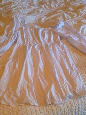 White Off-Shoulder Tiered Dress